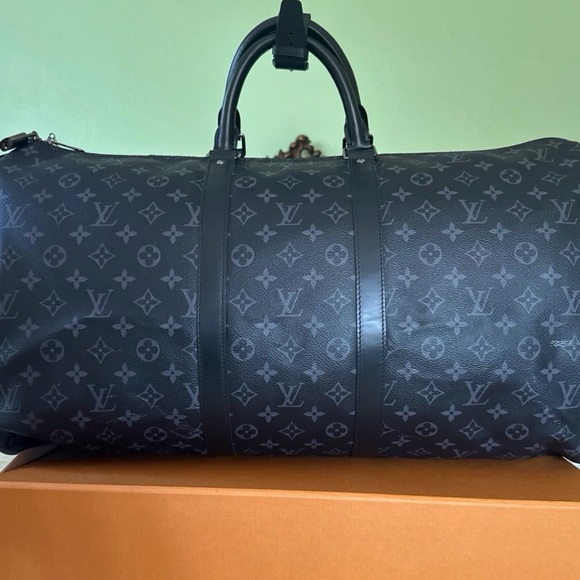 Louis Vuitton Black Monogram Duffel Bag - Picture 7 of 12